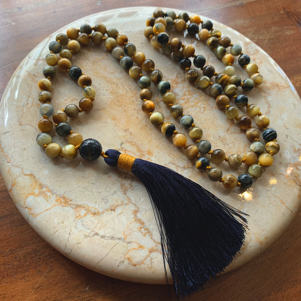 Haole Indian - Gold and Blue Tigers Eye lg